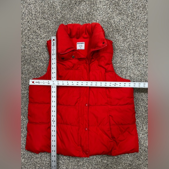 Old Navy Women’s Red Puffer Vest XL - Picture 2 of 3